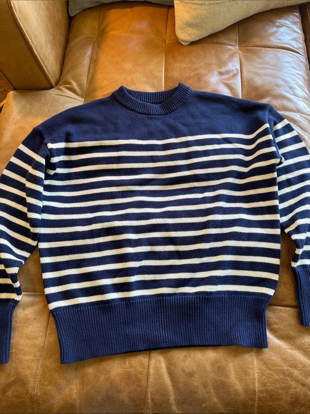 Minnow Breton Striped Knit Sweater Small